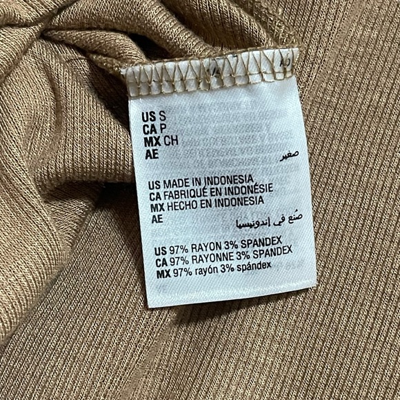 INC International Concepts Women's Puff-Sleeve Turtleneck Top Brown Size Small - Picture 5 of 7